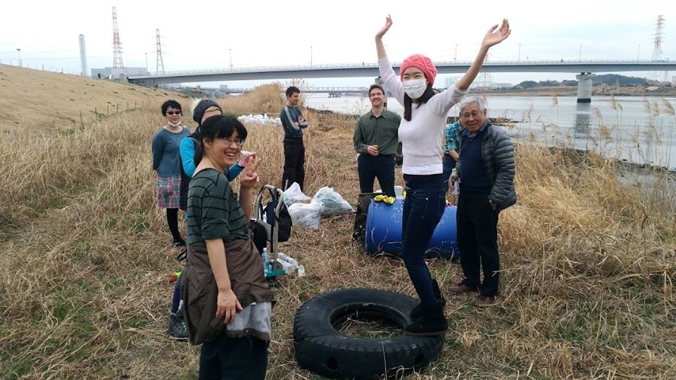 Edogawa river clean up (Barakinakayama) Feb 15, 2020