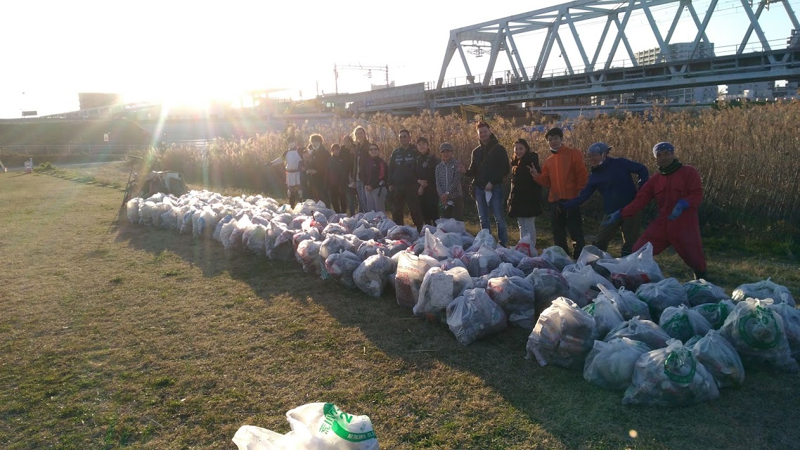 Arakawa river clean up (Yahiro) Feb 23, 2020