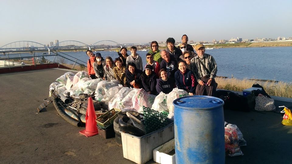 Edogawa river clean up (Myoden Bridge) March 21,2020