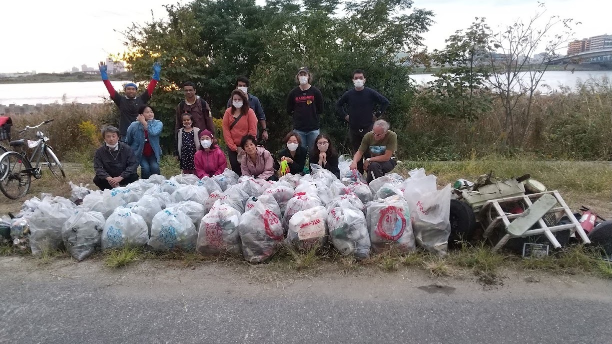 Arakawa River clean up Nov 1, 2020