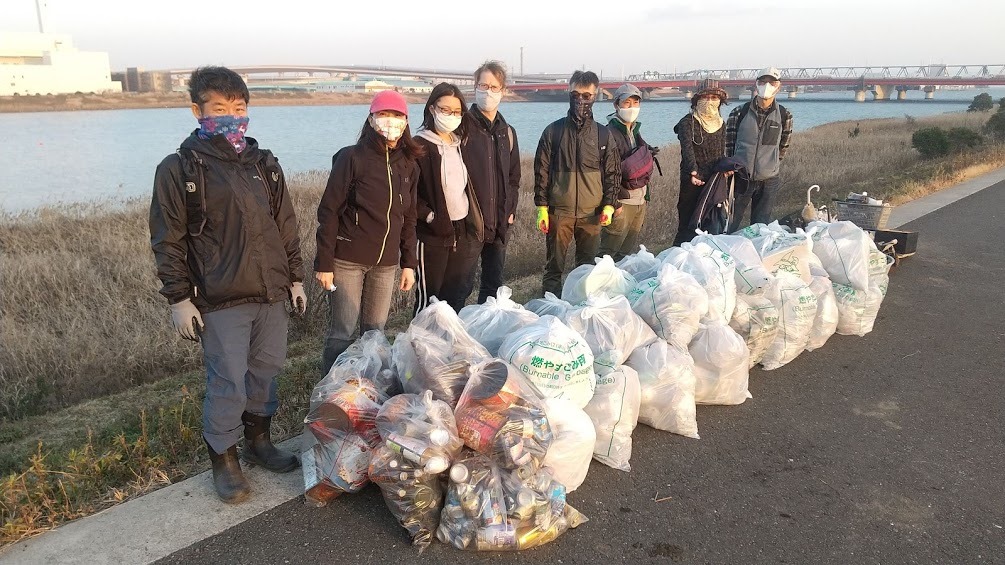 Edogawa River Clean Up Jan 16, 2021