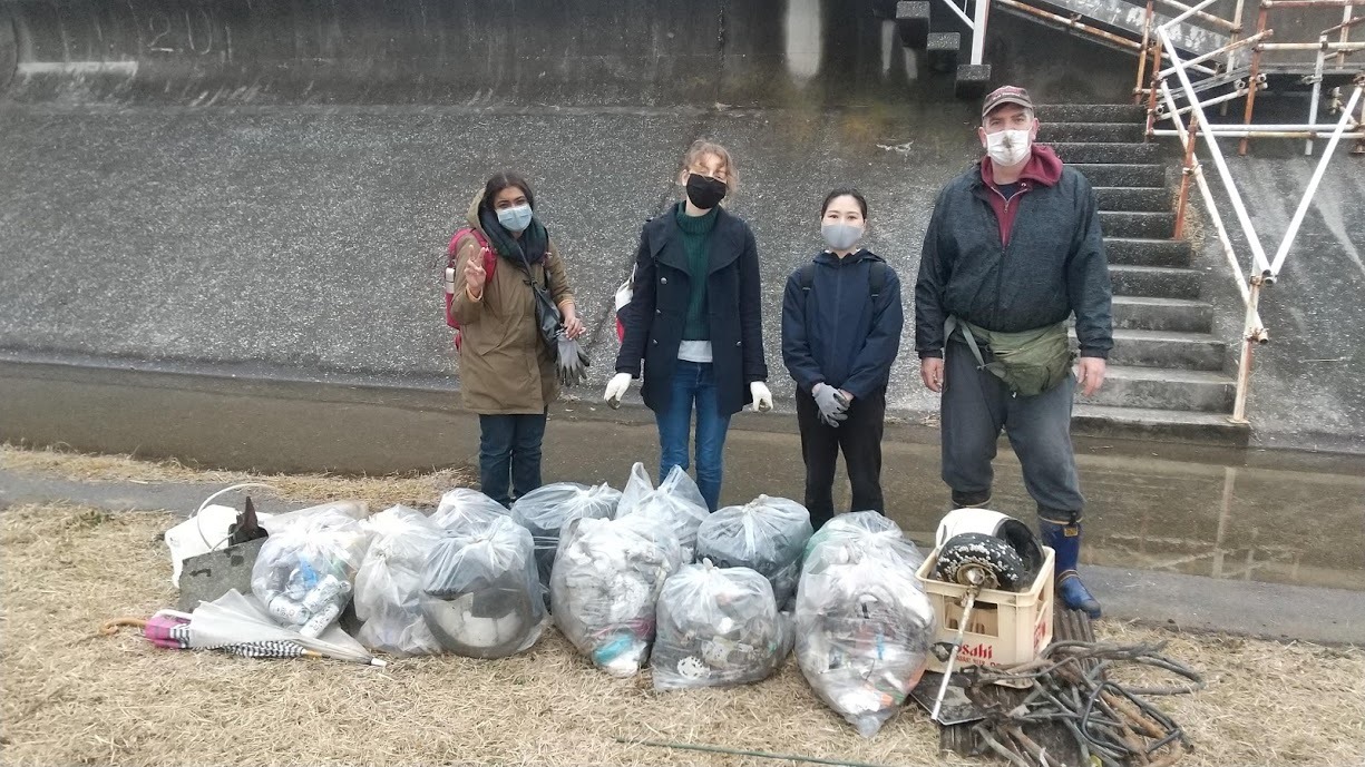 Tamagawa River Clean Up Jan 24, 2021