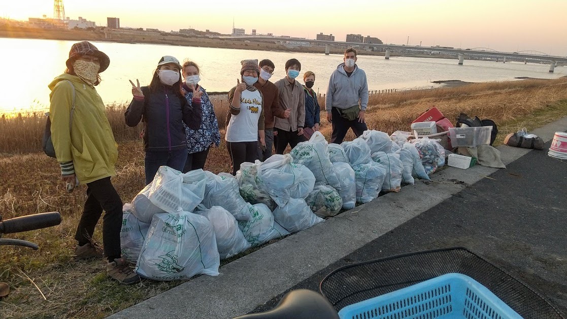 Edogawa River Clean Up Feb 20, 2021