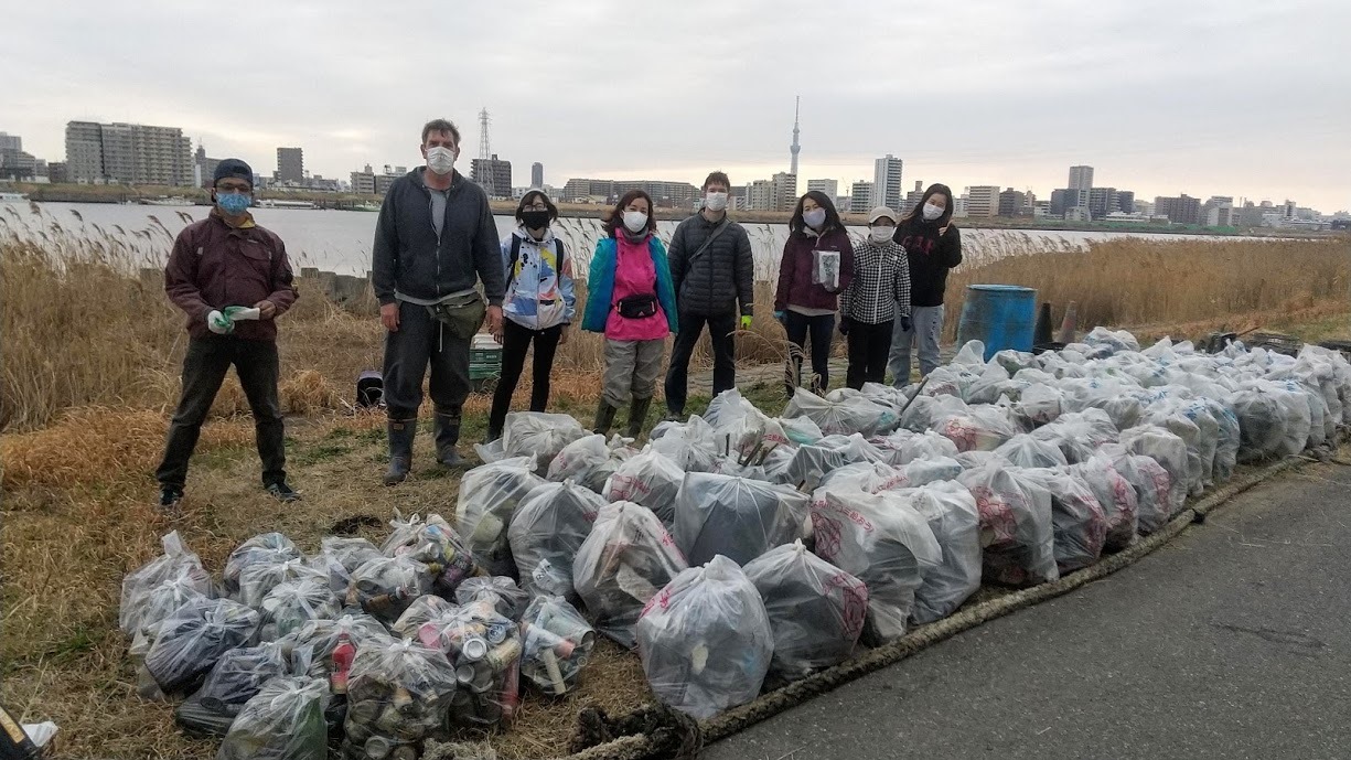 Arakawa River Clean Up Mar 7, 2021