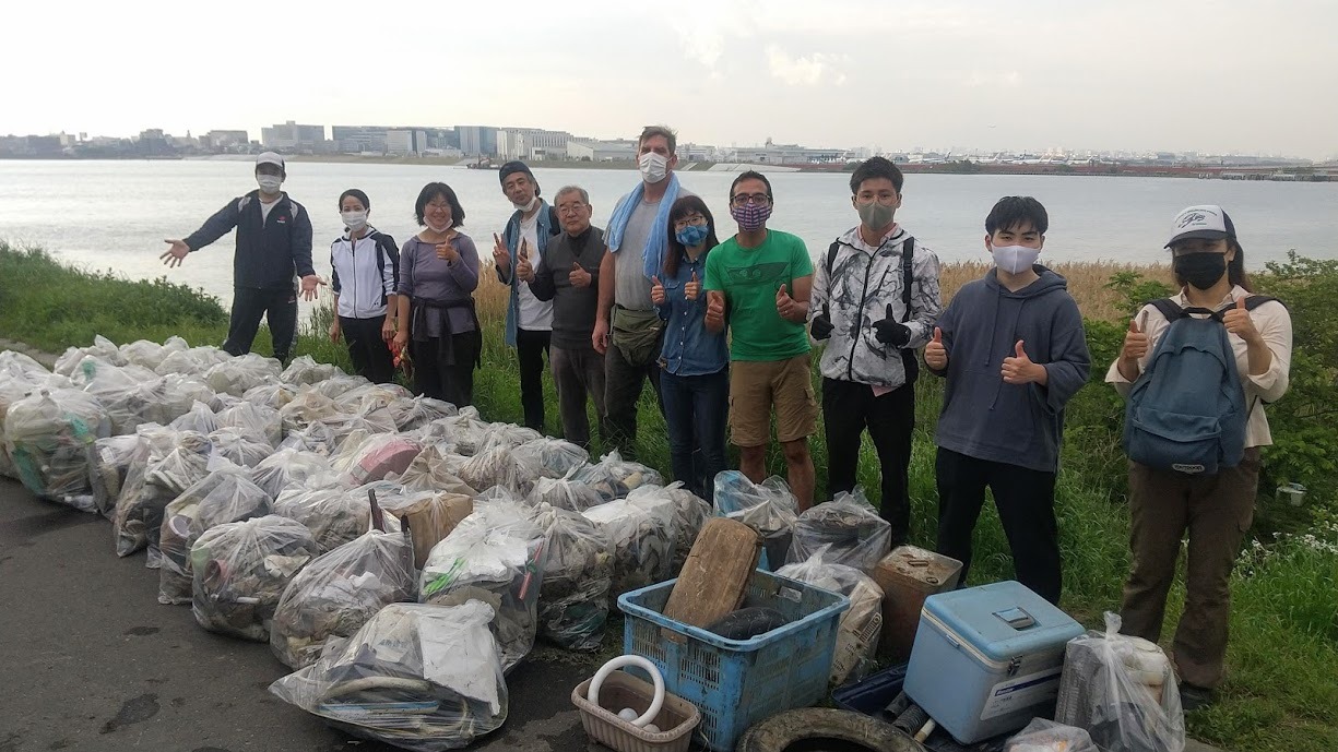 Tamagawa River Clean Up Apr 25, 2021