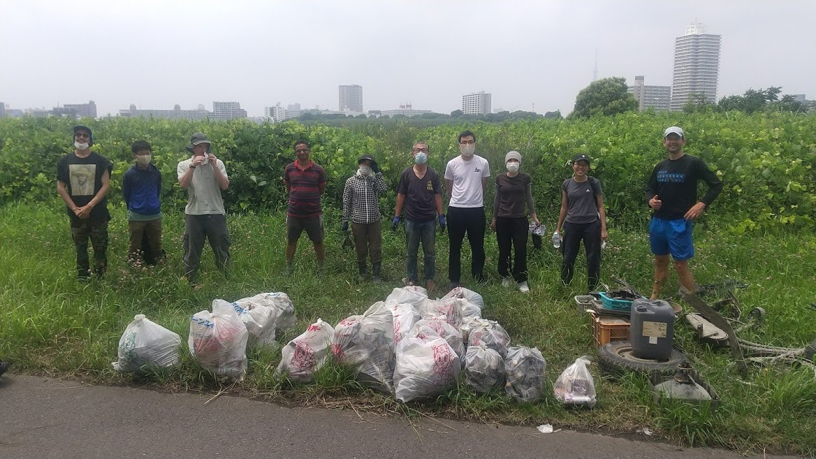 Arakawa River Clean Up July 11, 2021