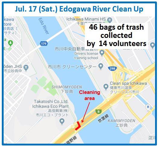 Edogowa River Clean Up July 17, 2021