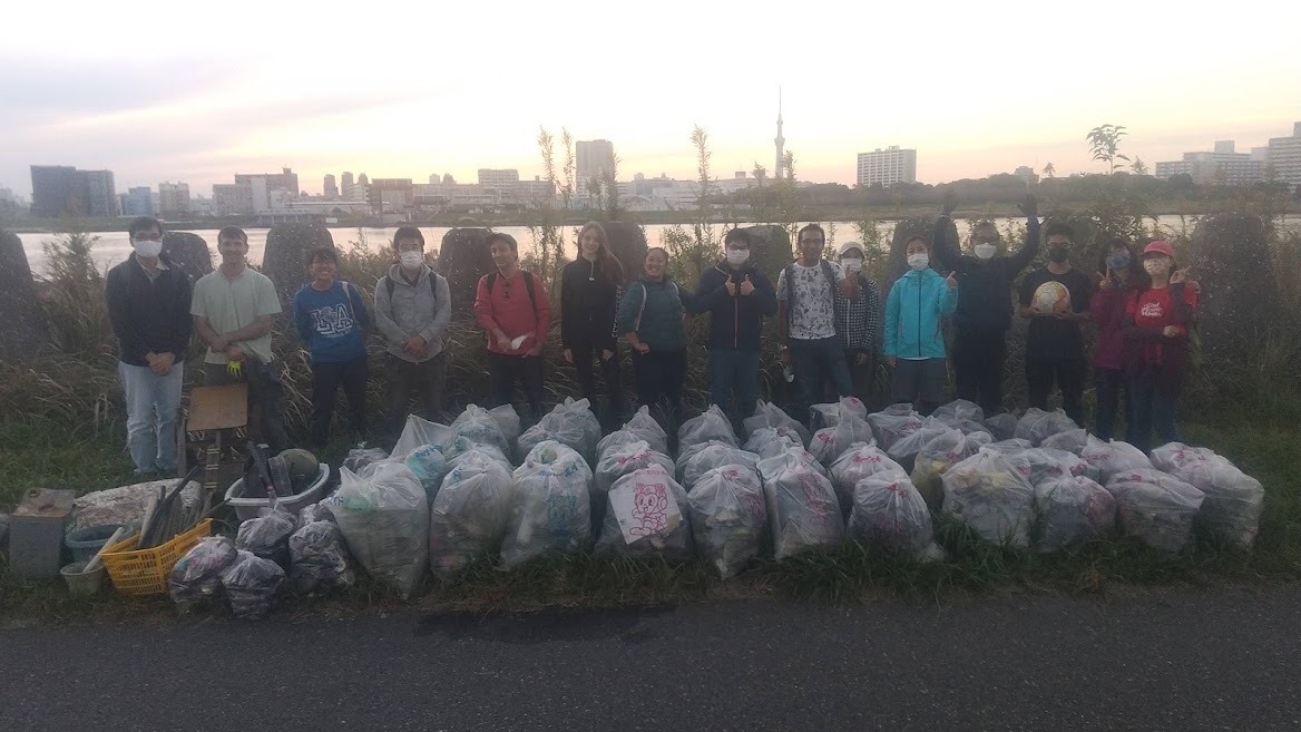 Arakawa River Clean Up October 24, 2021