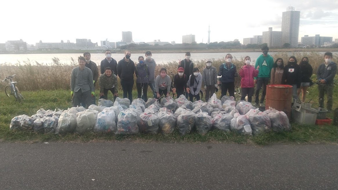 Arakawa River Clean Up Nov 7, 2021