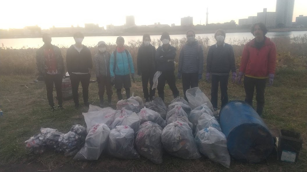 Arakawa River Clean Up Dec 5, 2021