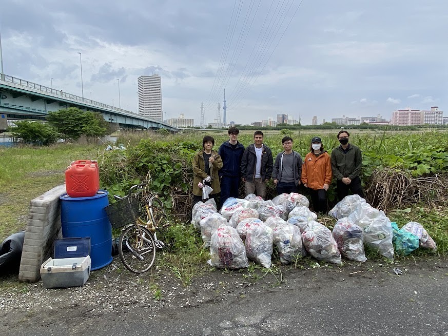 Arakawa River clean up May 13, 2023
