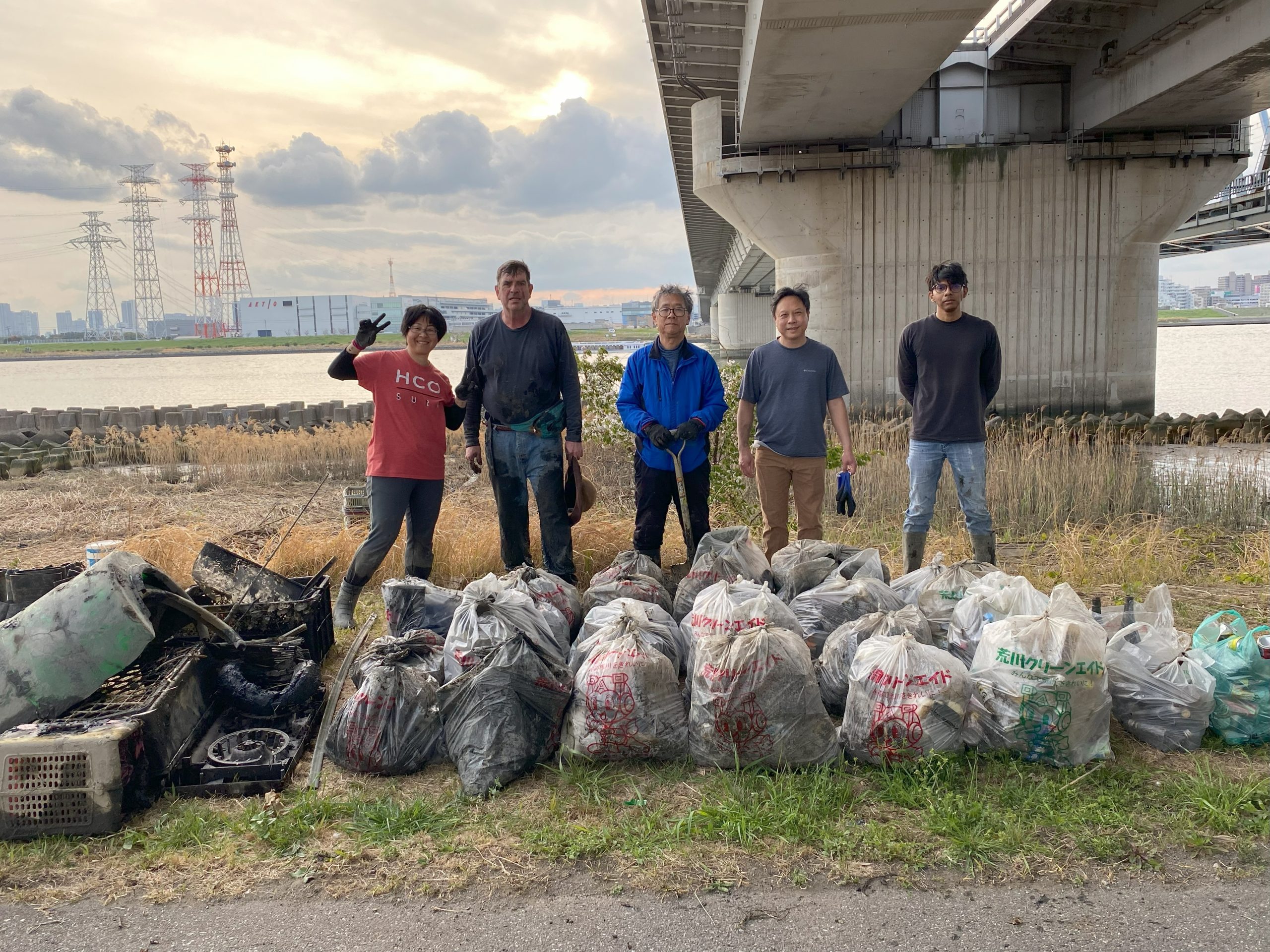 Arakawa River clean up Apr 05, 2025