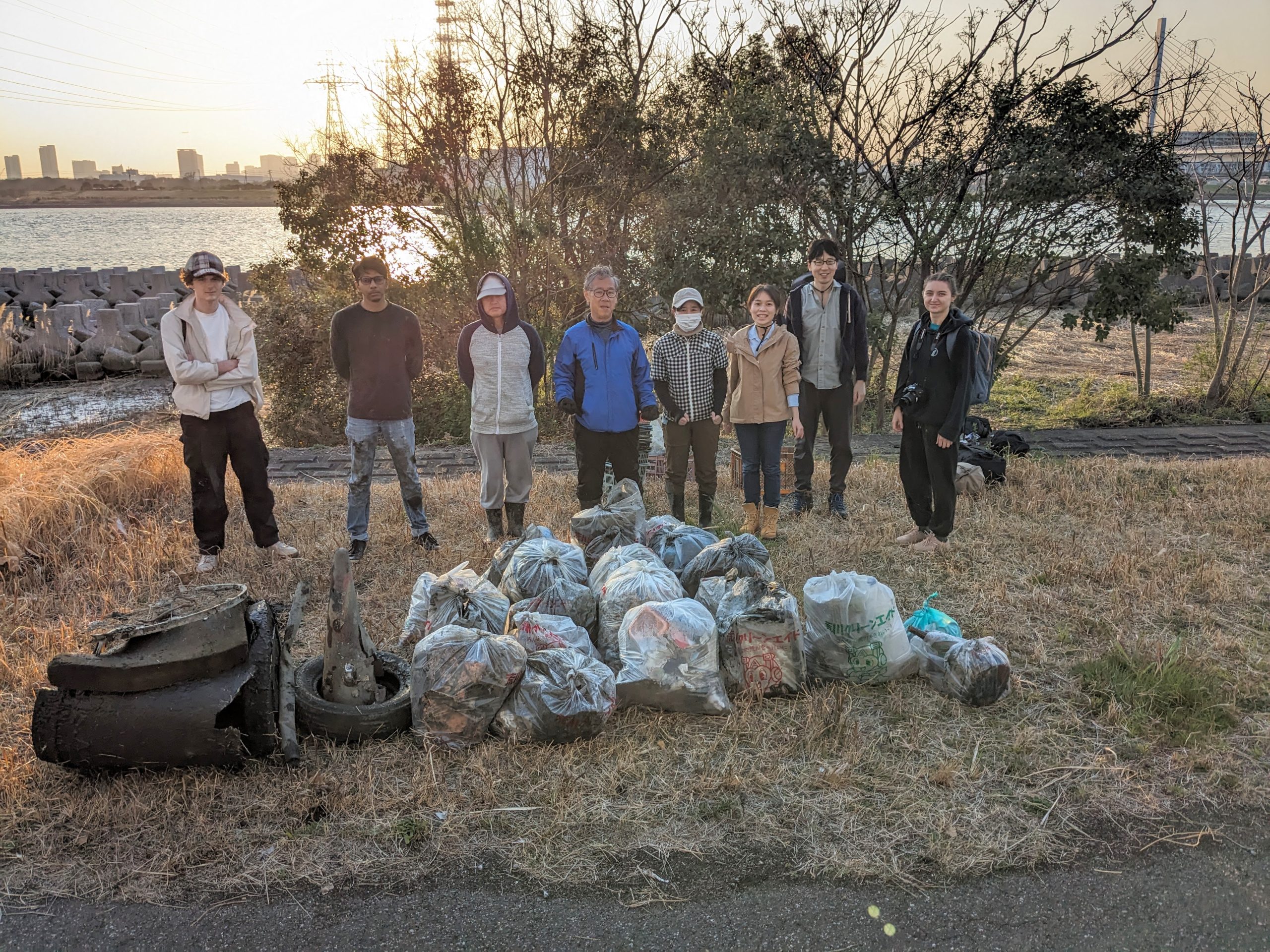 Arakawa River clean up Mar 22, 2025