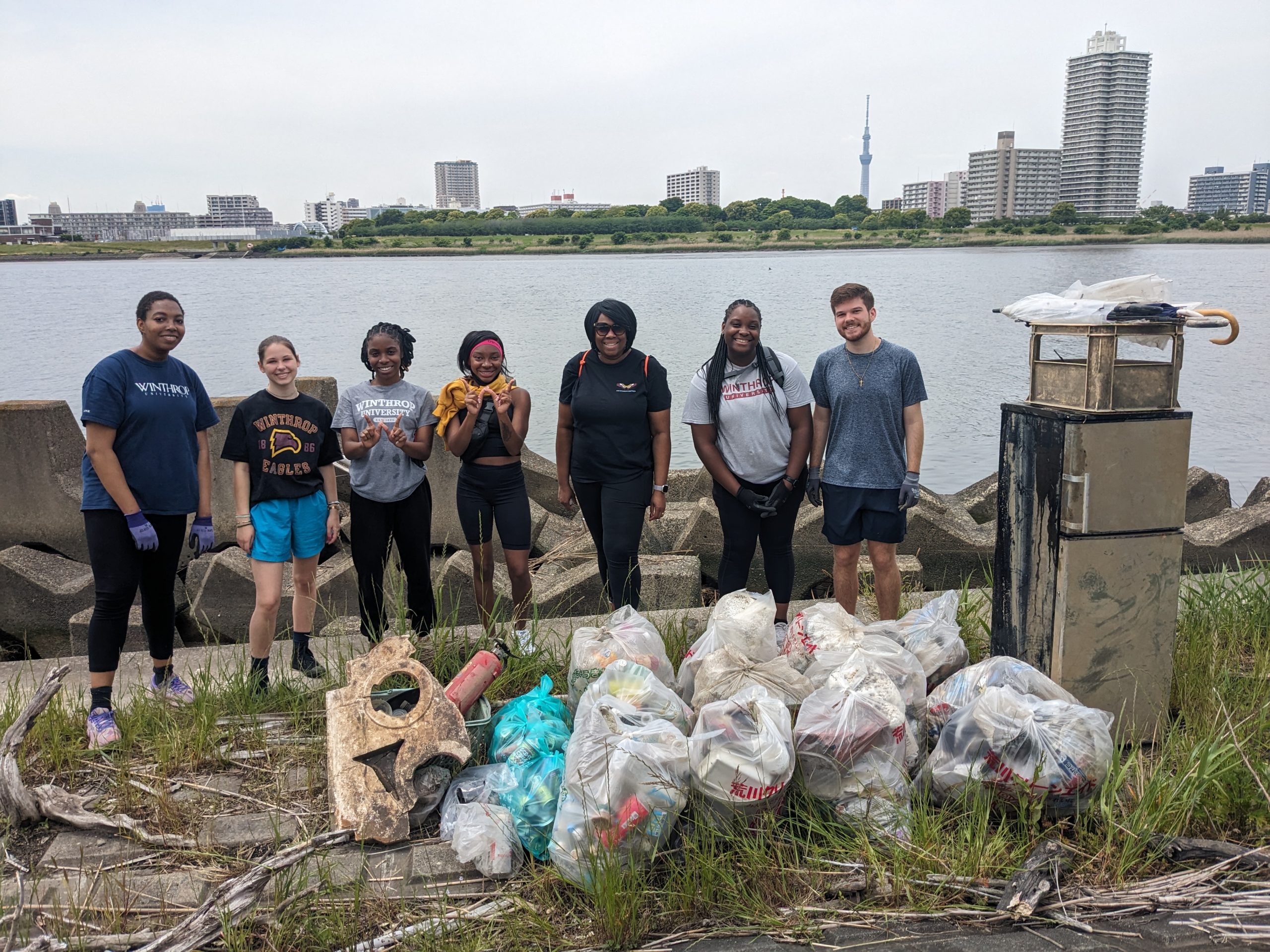 Arakawa River clean up May 14, 2025