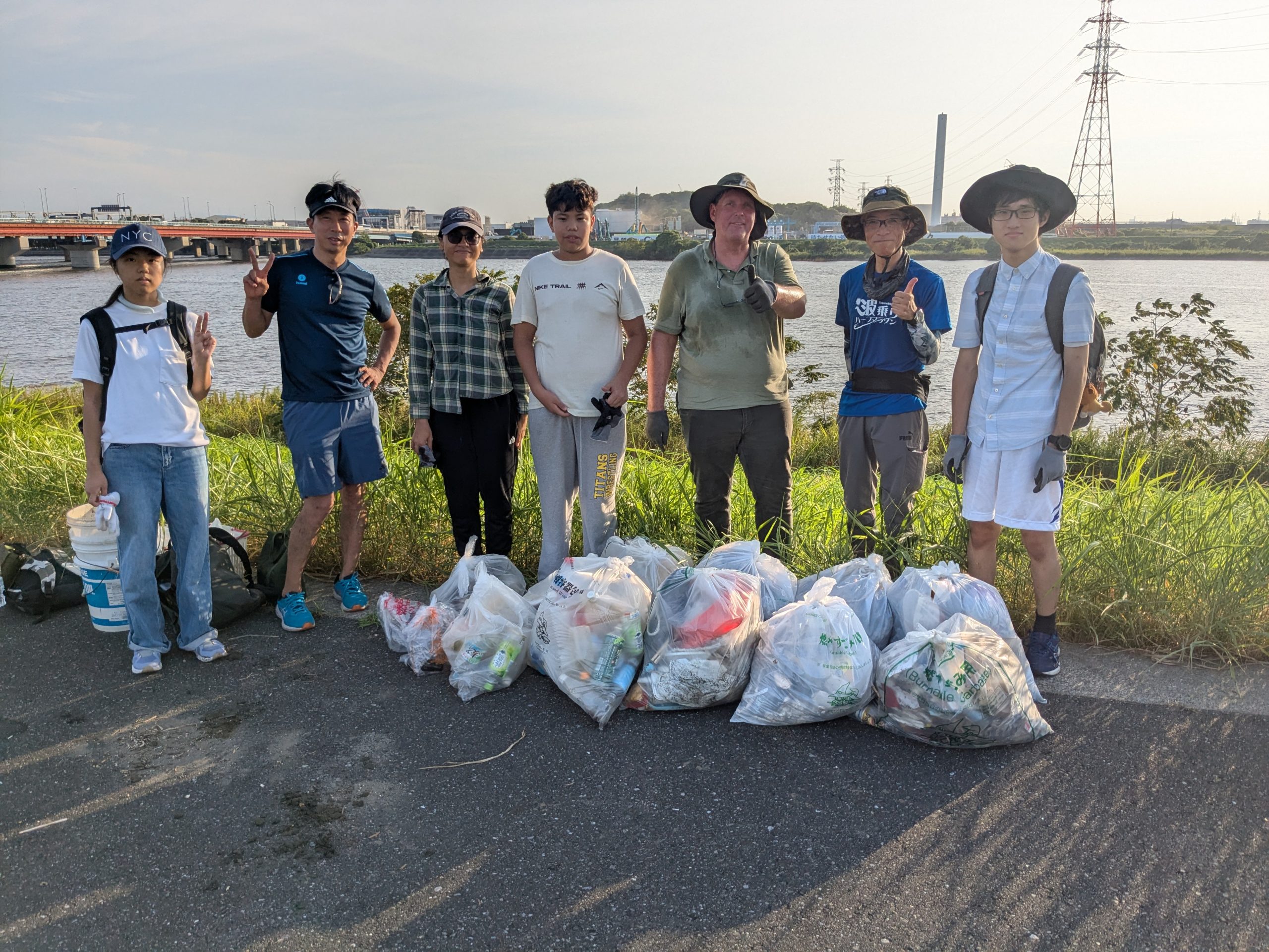 Edogawa River clean up Aug 23, 2025