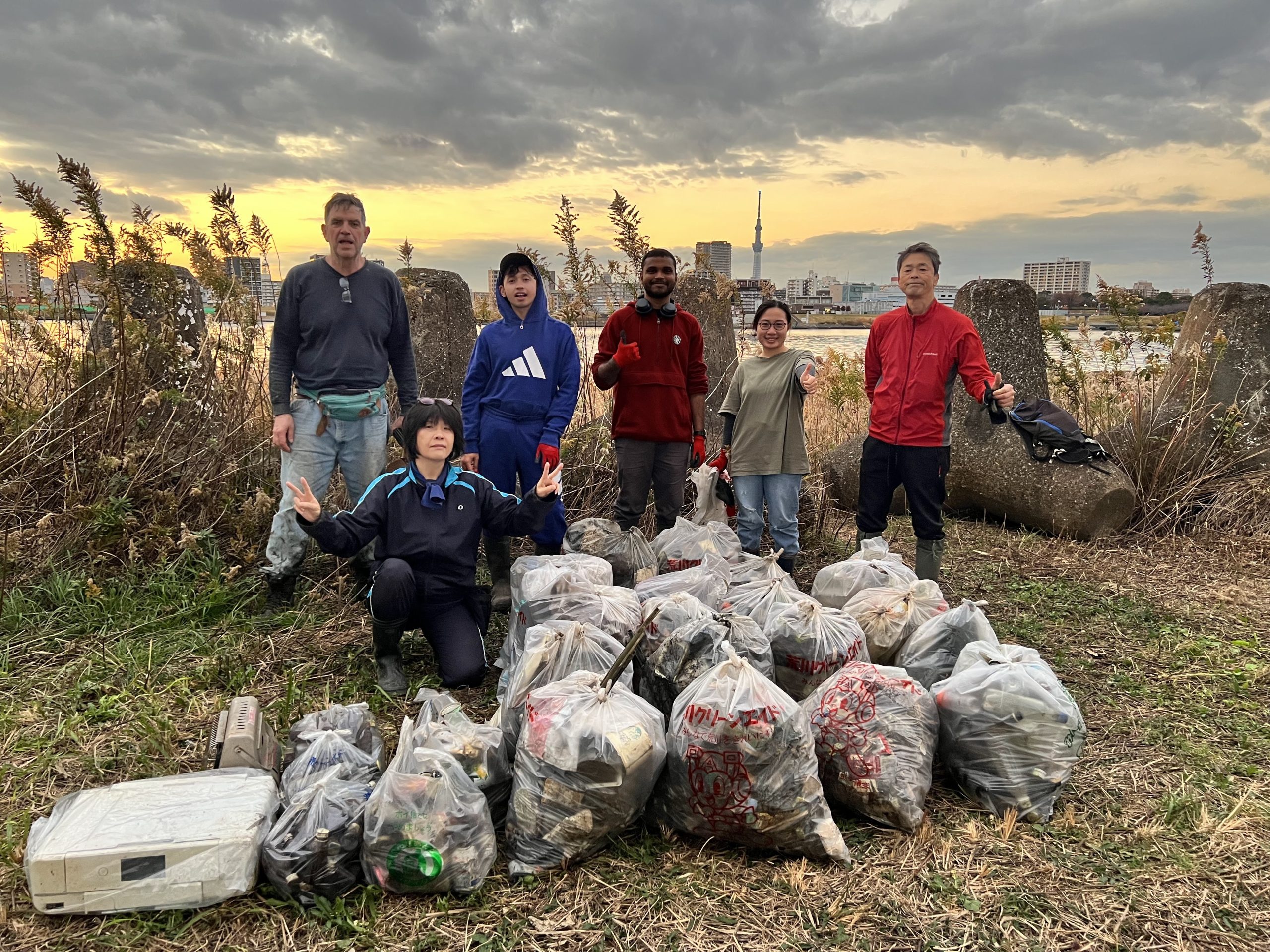 Arakawa River clean up Nov 29, 2025