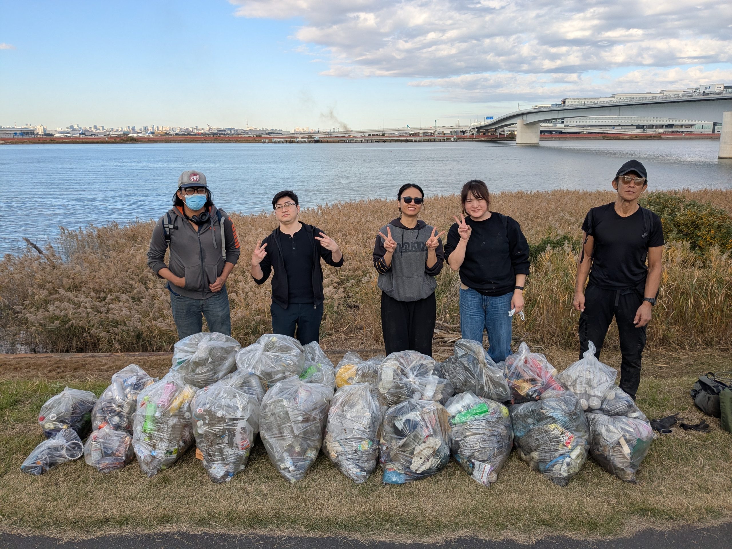 Tamagawa River clean up Nov 22, 2025