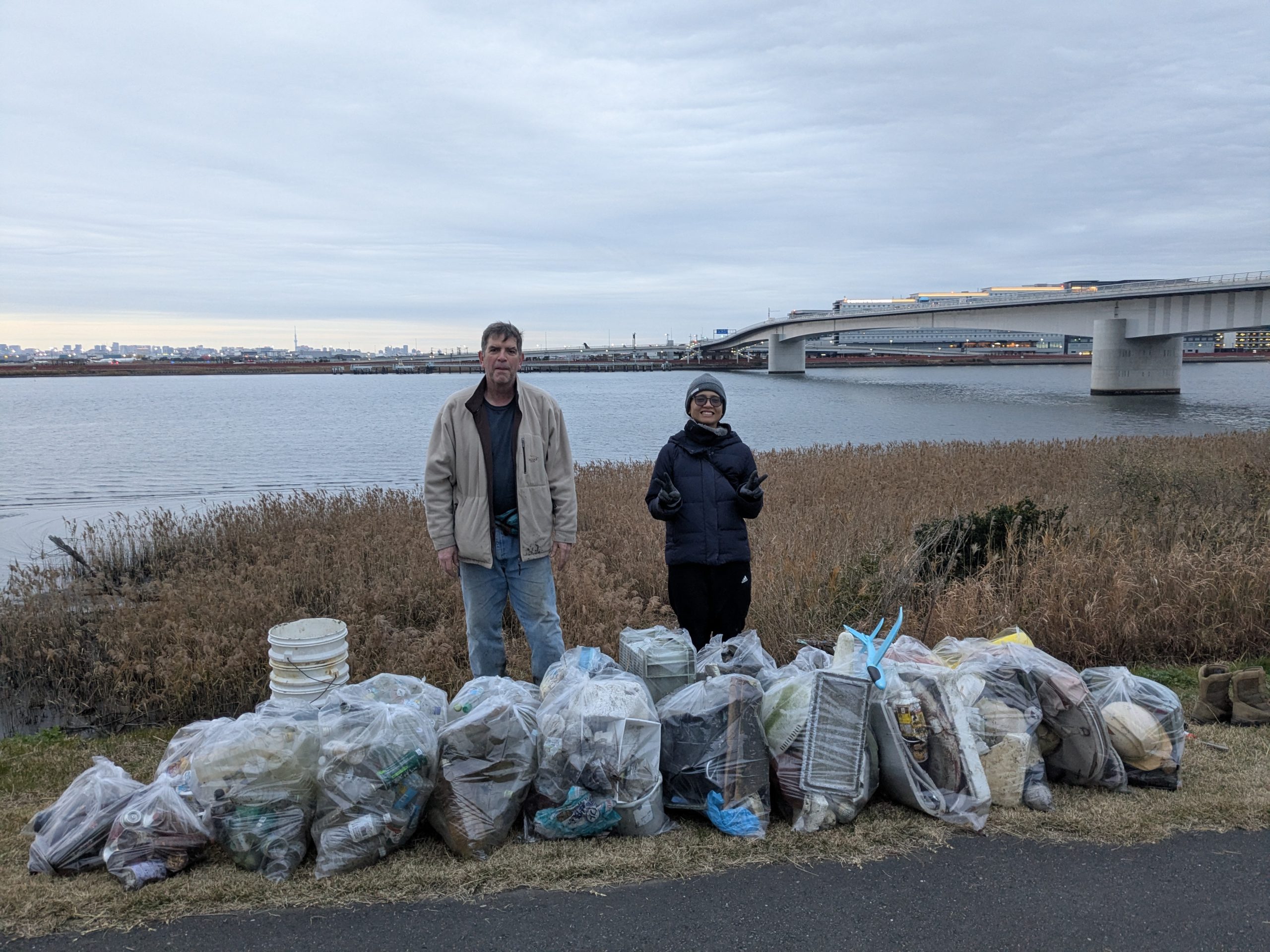 Tamagawa River clean up Dec 13, 2025